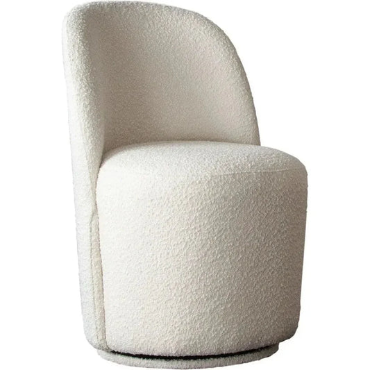 Kendall Dining in Ivory Boucle Fabric - LOOMLAN - Diamond Sofa - Dining Chairs
