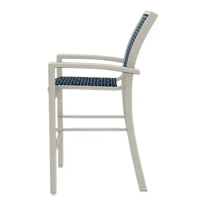 Kendall Sling Balcony Height Stacking Cafe Chair-Outdoor Accent Chairs-Telescope-LOOMLAN