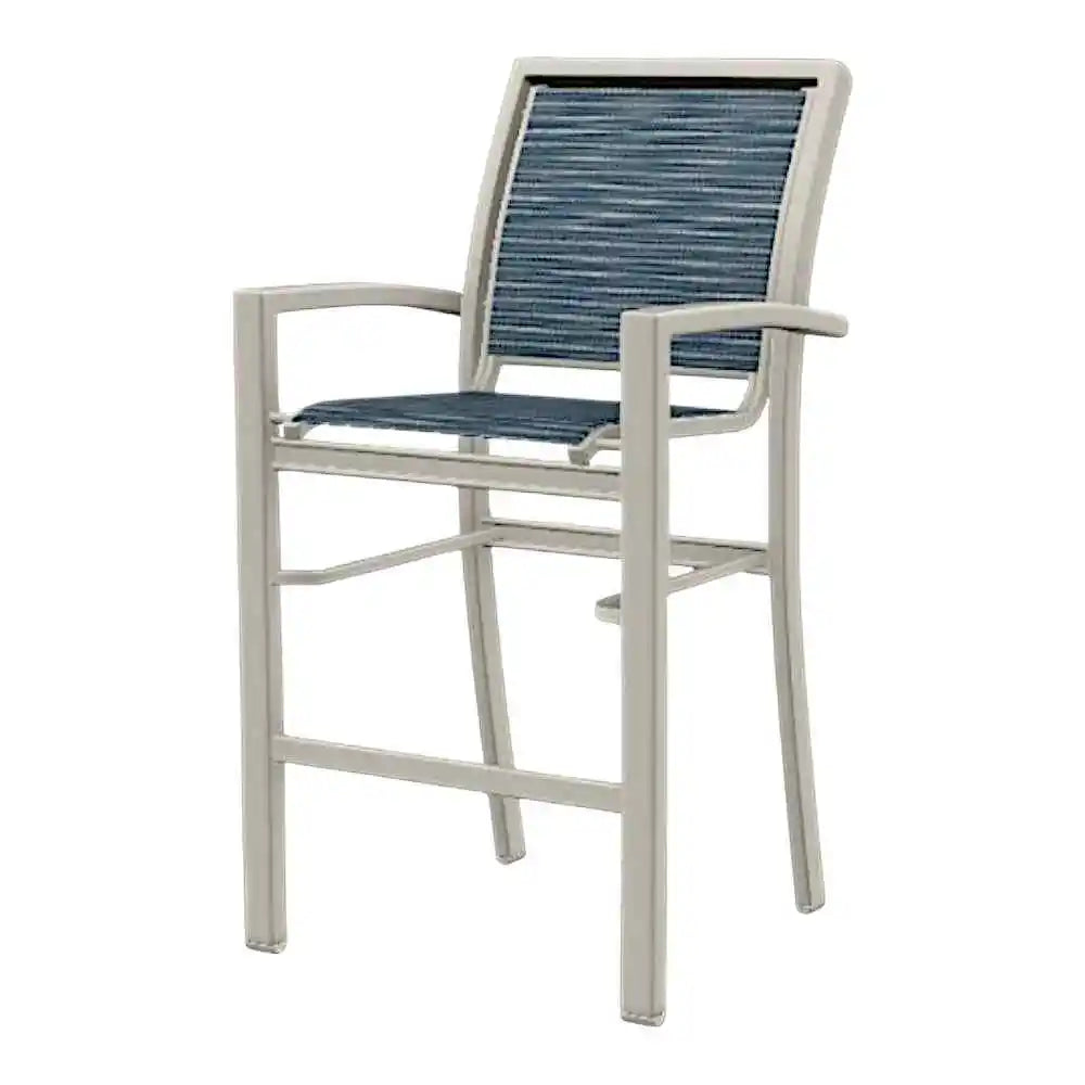 Kendall Sling Bar Height Stacking Cafe Chair-Outdoor Bar Stools-Telescope-LOOMLAN