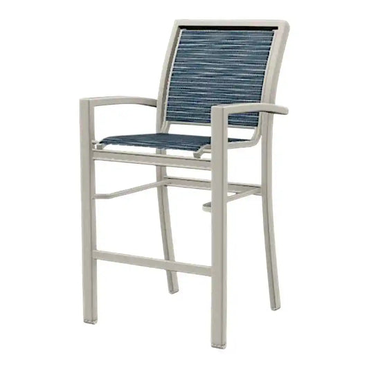 Kendall Sling Bar Height Stacking Cafe Chair-Outdoor Bar Stools-Telescope-LOOMLAN