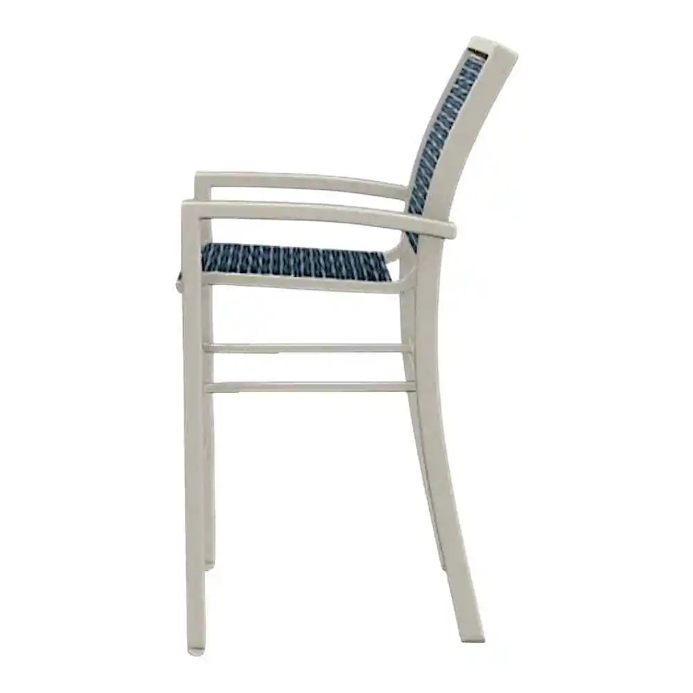 Kendall Sling Bar Height Stacking Cafe Chair-Outdoor Bar Stools-Telescope-LOOMLAN