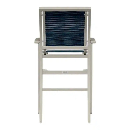 Kendall Sling Bar Height Stacking Cafe Chair-Outdoor Bar Stools-Telescope-LOOMLAN