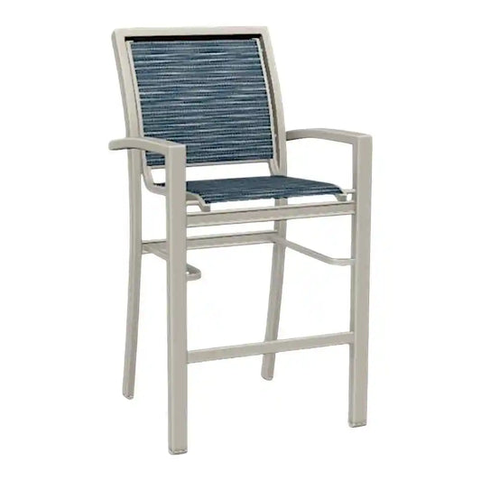 Kendall Sling Bar Height Stacking Cafe Chair-Outdoor Bar Stools-Telescope-LOOMLAN