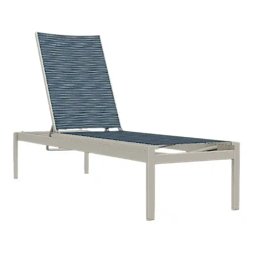 Kendall Sling Lay-flat Stacking High Bed 18" Chaise-Outdoor Chaises-Telescope-LOOMLAN
