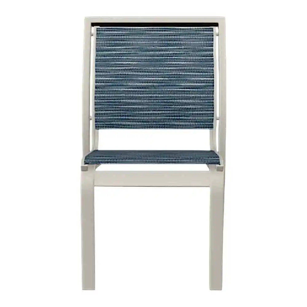 Kendall Sling Stacking Armless Cafe Chair-Outdoor Accent Chairs-Telescope-LOOMLAN