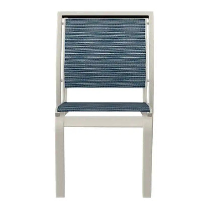 Kendall Sling Stacking Armless Cafe Chair-Outdoor Accent Chairs-Telescope-LOOMLAN