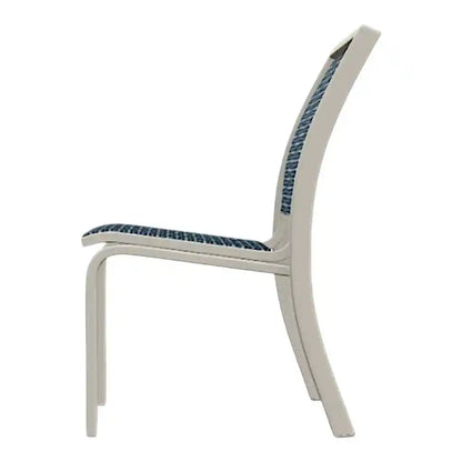 Kendall Sling Stacking Armless Cafe Chair-Outdoor Accent Chairs-Telescope-LOOMLAN