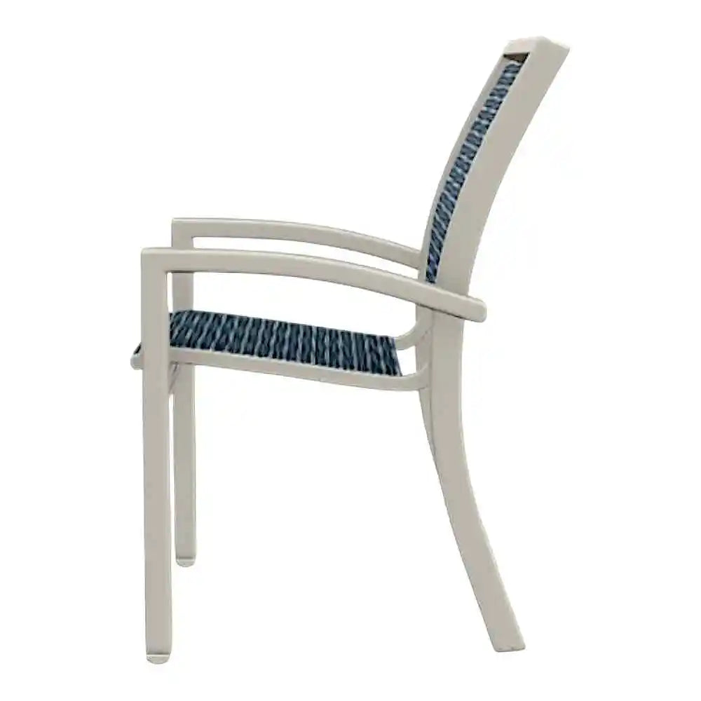Kendall Sling Stacking Cafe Chair-Outdoor Accent Chairs-Telescope-LOOMLAN