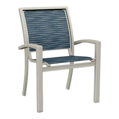 Kendall Sling Stacking Cafe Chair-Outdoor Accent Chairs-Telescope-LOOMLAN