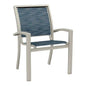 Kendall Sling Stacking Cafe Chair-Outdoor Accent Chairs-Telescope-LOOMLAN