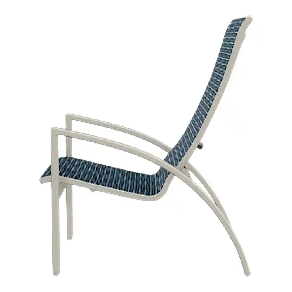 Kendall Sling Stacking Chat Height Chair-Outdoor Accent Chairs-Telescope-LOOMLAN