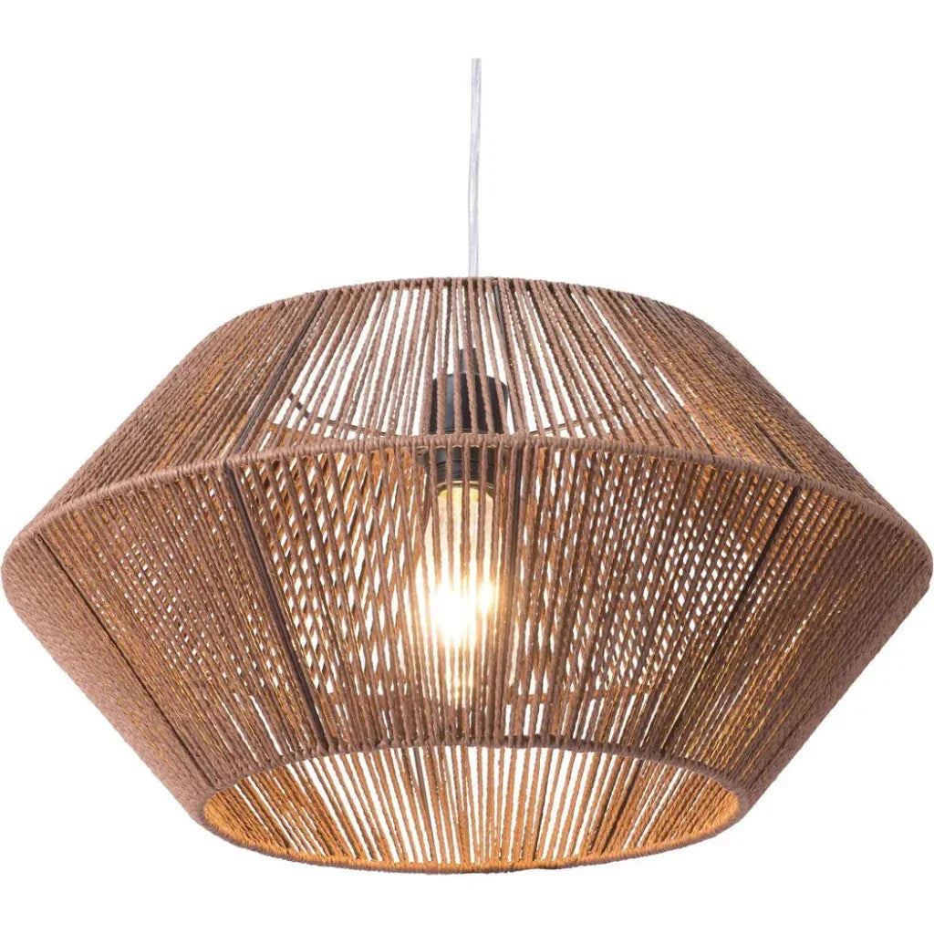 Kendrick Ceiling Lamp Brown - LOOMLAN - Zuo Modern - Pendants