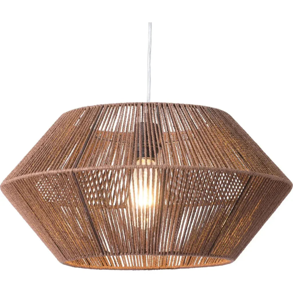 Kendrick Ceiling Lamp Brown - LOOMLAN - Zuo Modern - Pendants