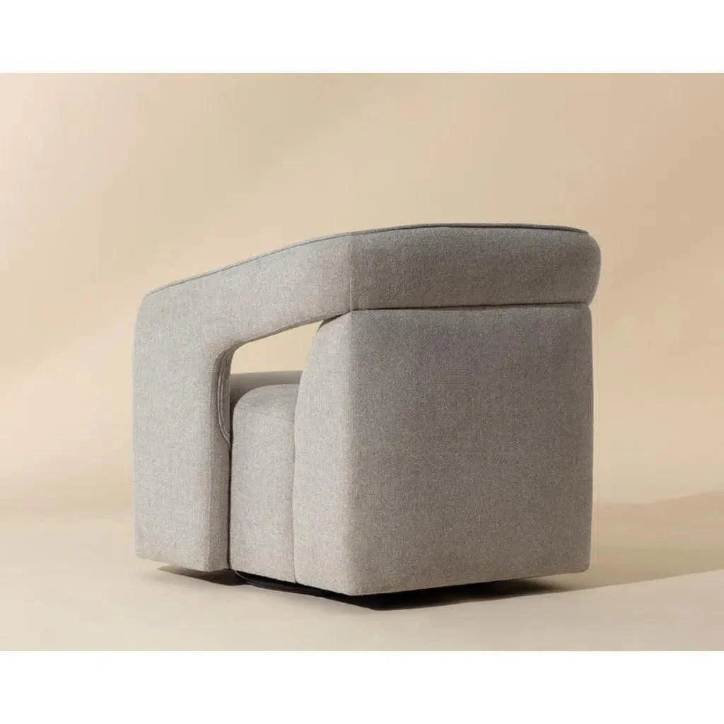 Kendrick Fabric Swivel Lounge Chair - LOOMLAN - SUNPAN - Accent Chairs