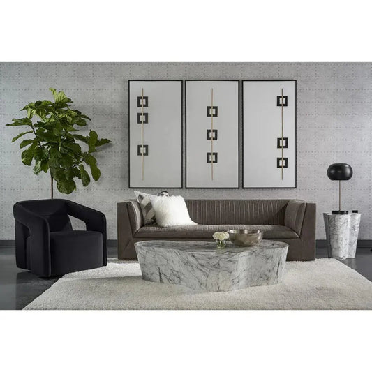 Kendrick Fabric Swivel Lounge Chair - LOOMLAN - SUNPAN - Accent Chairs