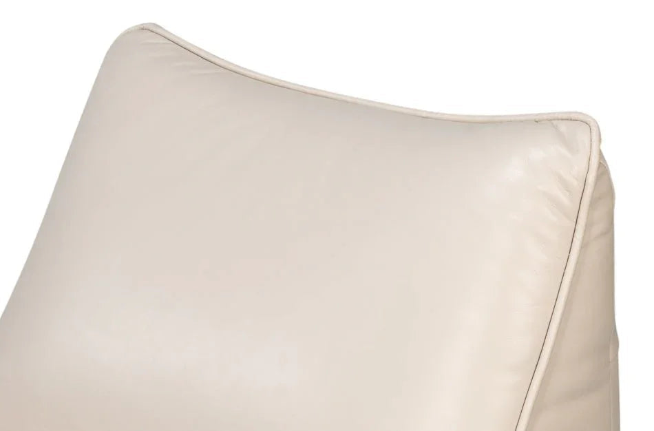 Kennett Leather Swivel Chair - LOOMLAN - Sarreid - Club Chairs