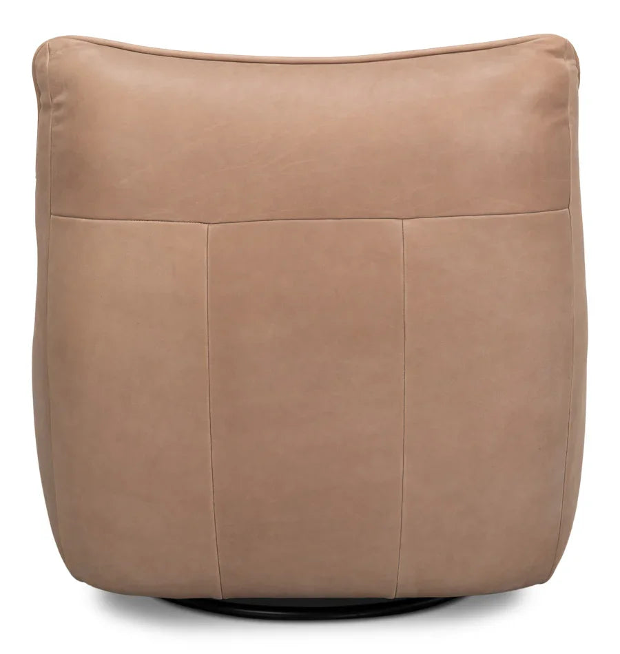 Kennett Leather Swivel Chair