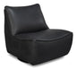 Kennett Leather Swivel Chair - LOOMLAN - Sarreid - Club Chairs
