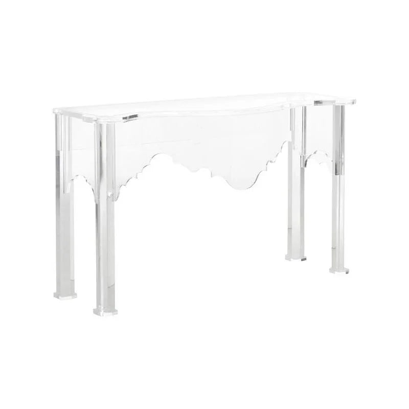 Kensington Acrylic Made Clear Console Table - LOOMLAN - Chelsea House - Console Tables