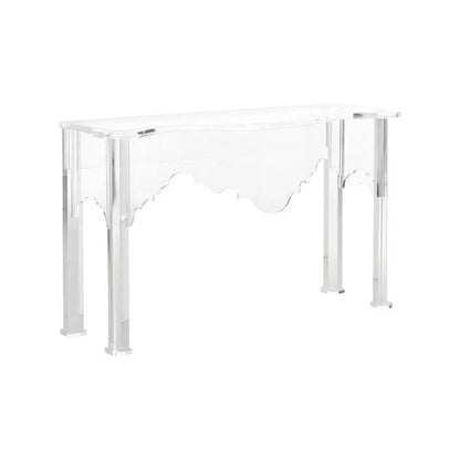 Kensington Acrylic Made Clear Console Table - LOOMLAN - Chelsea House - Console Tables
