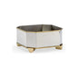 Kensington Nickel Eight Sided Planter - LOOMLAN - Chelsea House - Planters