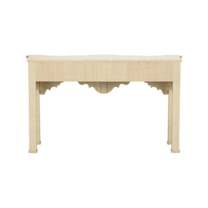 Kensington Raffia Wrapped Classic Console Table - LOOMLAN - Chelsea House - Console Tables