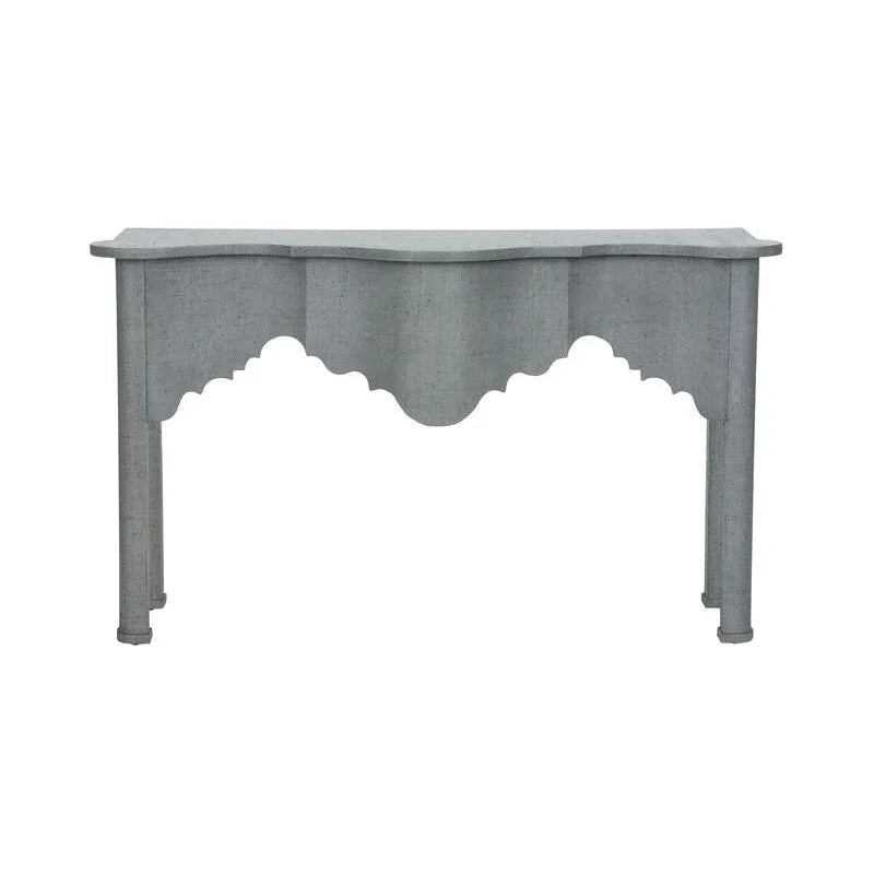 Kensington Raffia Wrapped Classic Console Table - LOOMLAN - Chelsea House - Console Tables