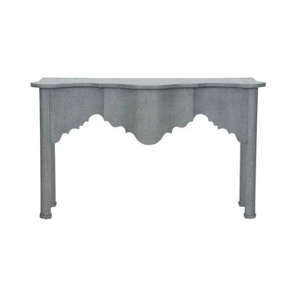 Kensington Raffia Wrapped Classic Console Table - LOOMLAN - Chelsea House - Console Tables