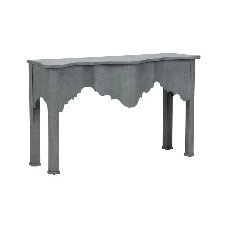 Kensington Raffia Wrapped Classic Console Table - LOOMLAN - Chelsea House - Console Tables