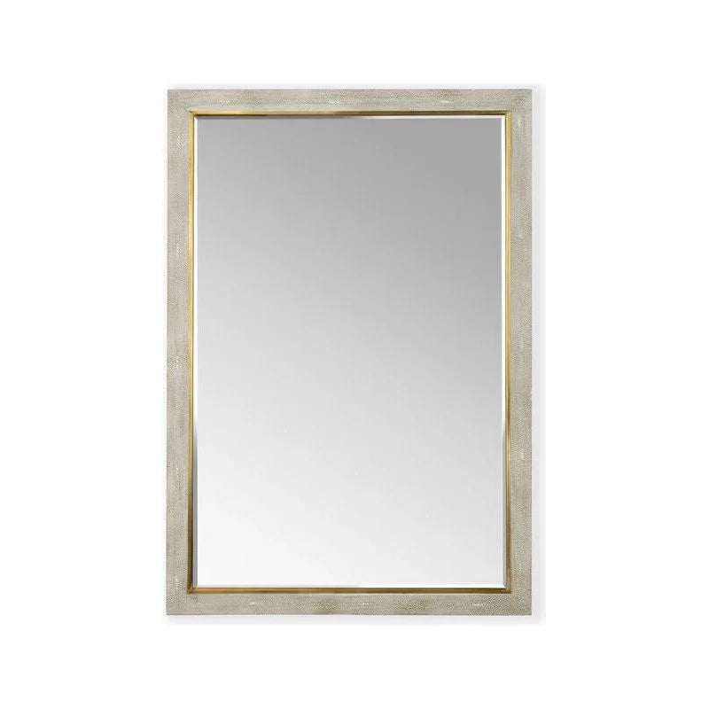 Kensington Wood Framed Wall Mirror - Gray - LOOMLAN - Chelsea House - Wall Mirrors