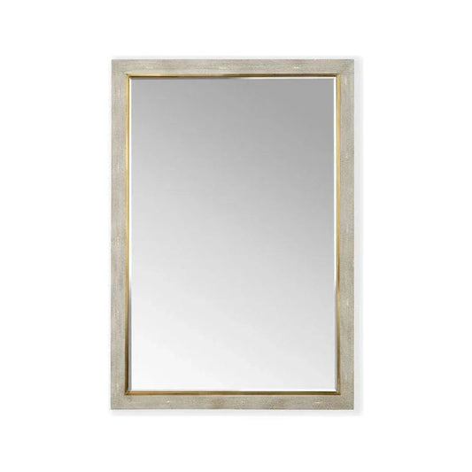 Kensington Wood Framed Wall Mirror - Gray - LOOMLAN - Chelsea House - Wall Mirrors
