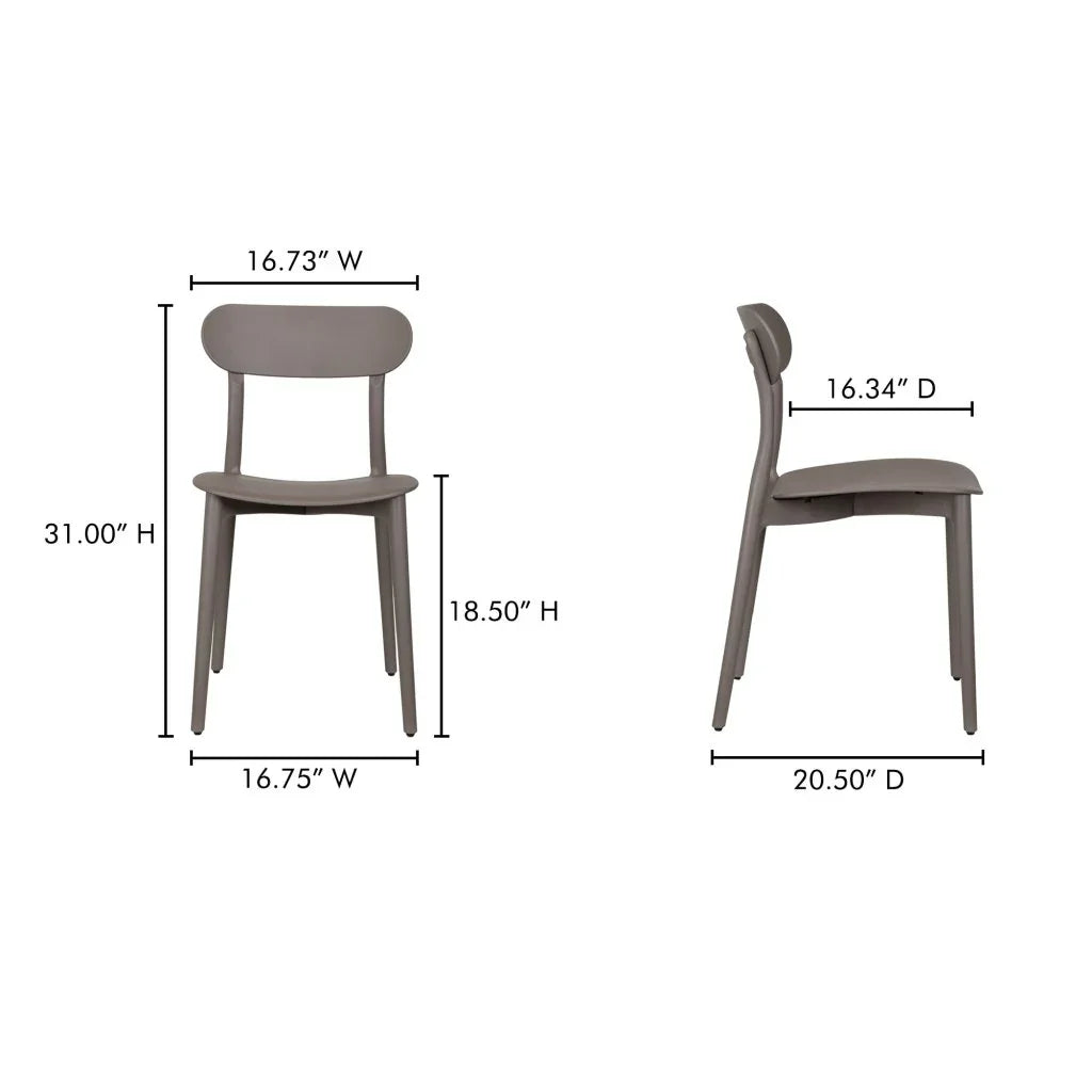 Kent Durable Outdoor Dining Chair (Set Of 2)-Outdoor Dining Chairs-Moe's Home-LOOMLAN