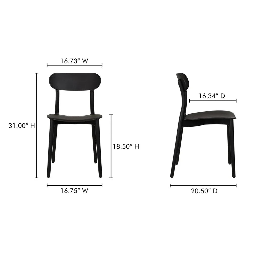 Kent Durable Outdoor Dining Chair (Set Of 2)-Outdoor Dining Chairs-Moe's Home-LOOMLAN