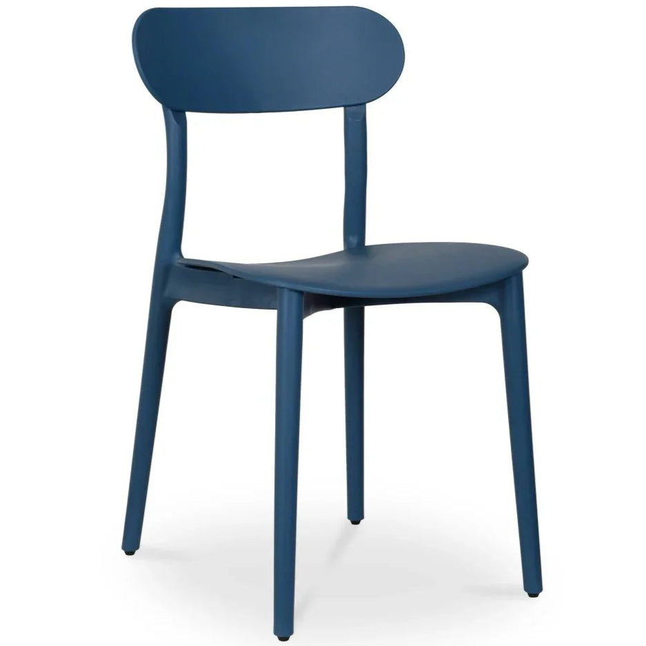 Kent Durable Outdoor Dining Chair (Set Of 2)-Outdoor Dining Chairs-Moe's Home-Blue-LOOMLAN