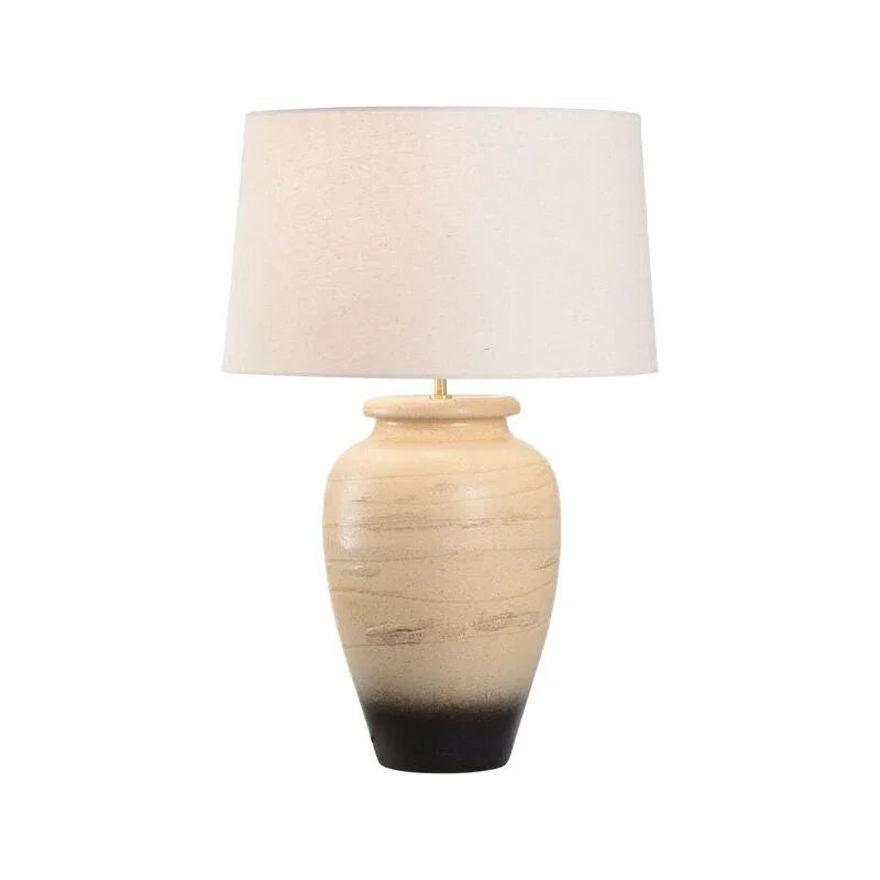 Kento Natural Japanese Clay Handcrafted Table Lamp - LOOMLAN - Wildwood - Table Lamps