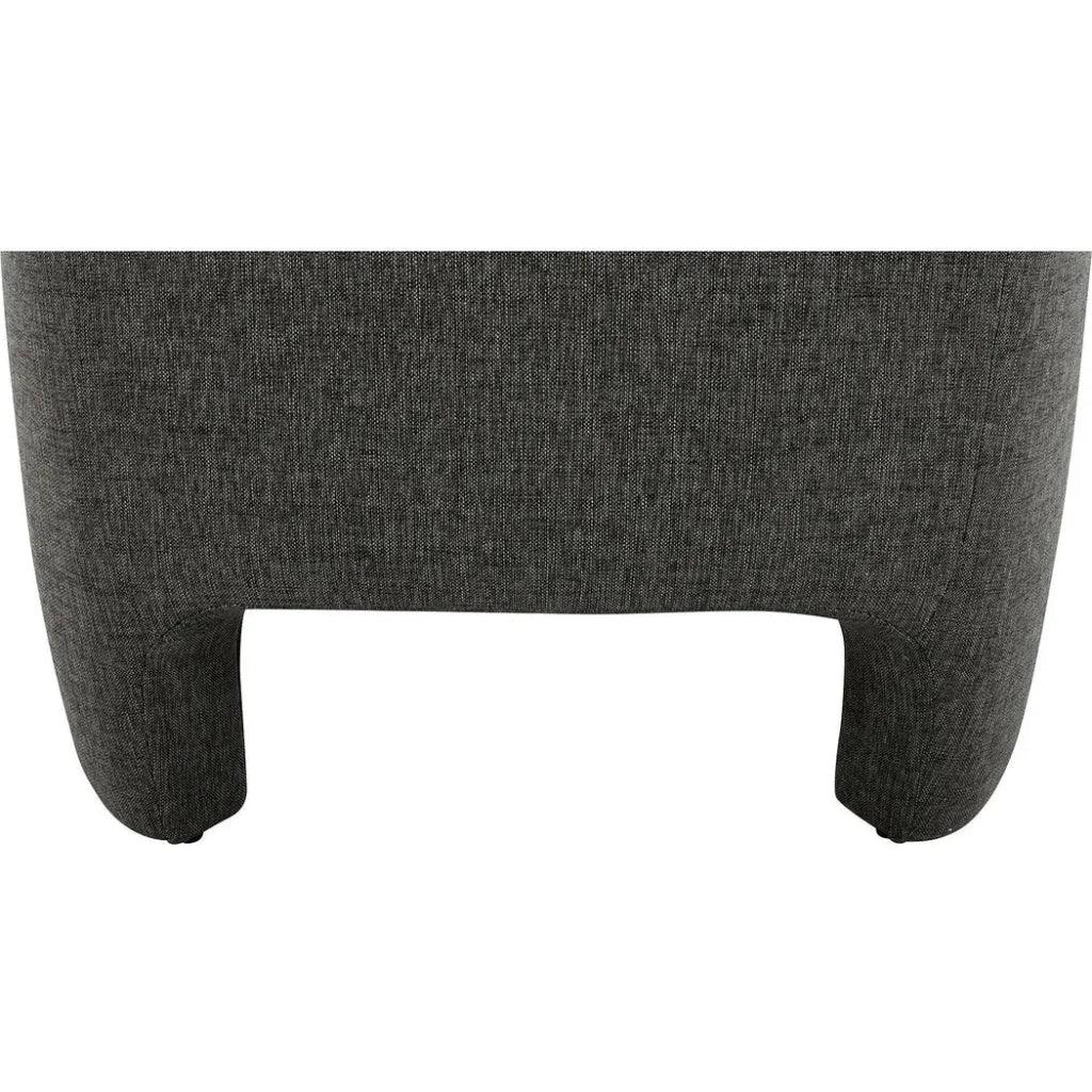 Kenzie Performance Fabric Grey Armless Accent Chair - LOOMLAN - Moe's Home - Accent Chairs