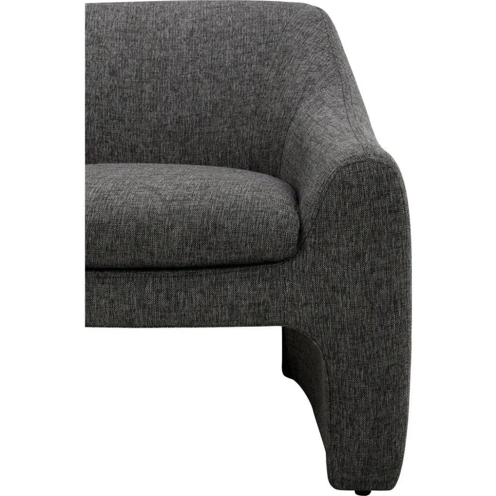 Kenzie Performance Fabric Grey Armless Accent Chair - LOOMLAN - Moe's Home - Accent Chairs