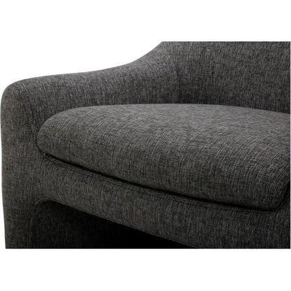 Kenzie Performance Fabric Grey Armless Accent Chair - LOOMLAN - Moe's Home - Accent Chairs