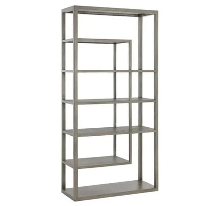 Kenzie Wooden Modern Etagere-Etageres-SUNPAN-Grey-LOOMLAN