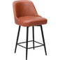 Keppel Swivel Counter Stool Brown - LOOMLAN - Zuo Modern - Counter Stools