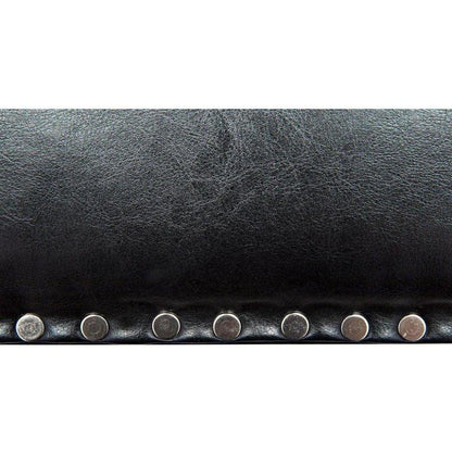 Kerouac Leather Armless Dining Chair - LOOMLAN - Noir - Dining Chairs