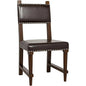 Kerouac Leather Armless Dining Chair - LOOMLAN - Noir - Dining Chairs