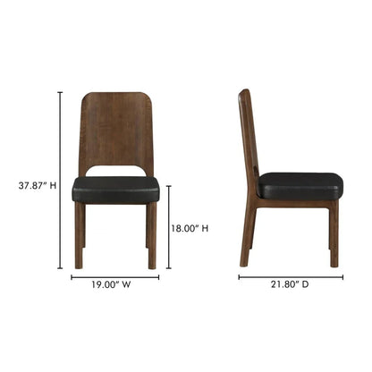 Kerr Leather Armless Dining Chair (Set Of 2) - LOOMLAN - Moe's Home - Dining Chairs
