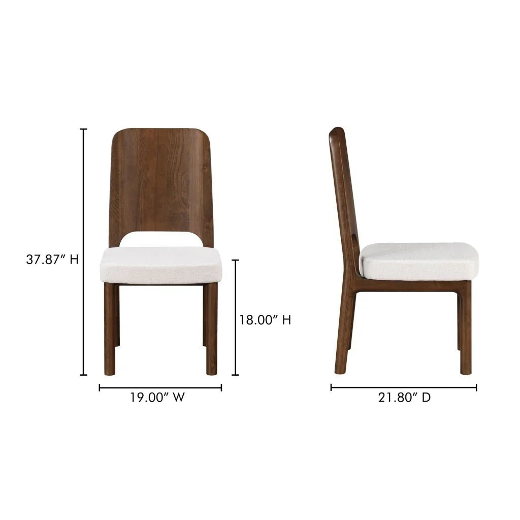Kerr Leather Armless Dining Chair (Set Of 2) - LOOMLAN - Moe's Home - Dining Chairs