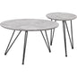 Kerris Coffee Table Set Gray & Black - LOOMLAN - Zuo Modern - Coffee Tables