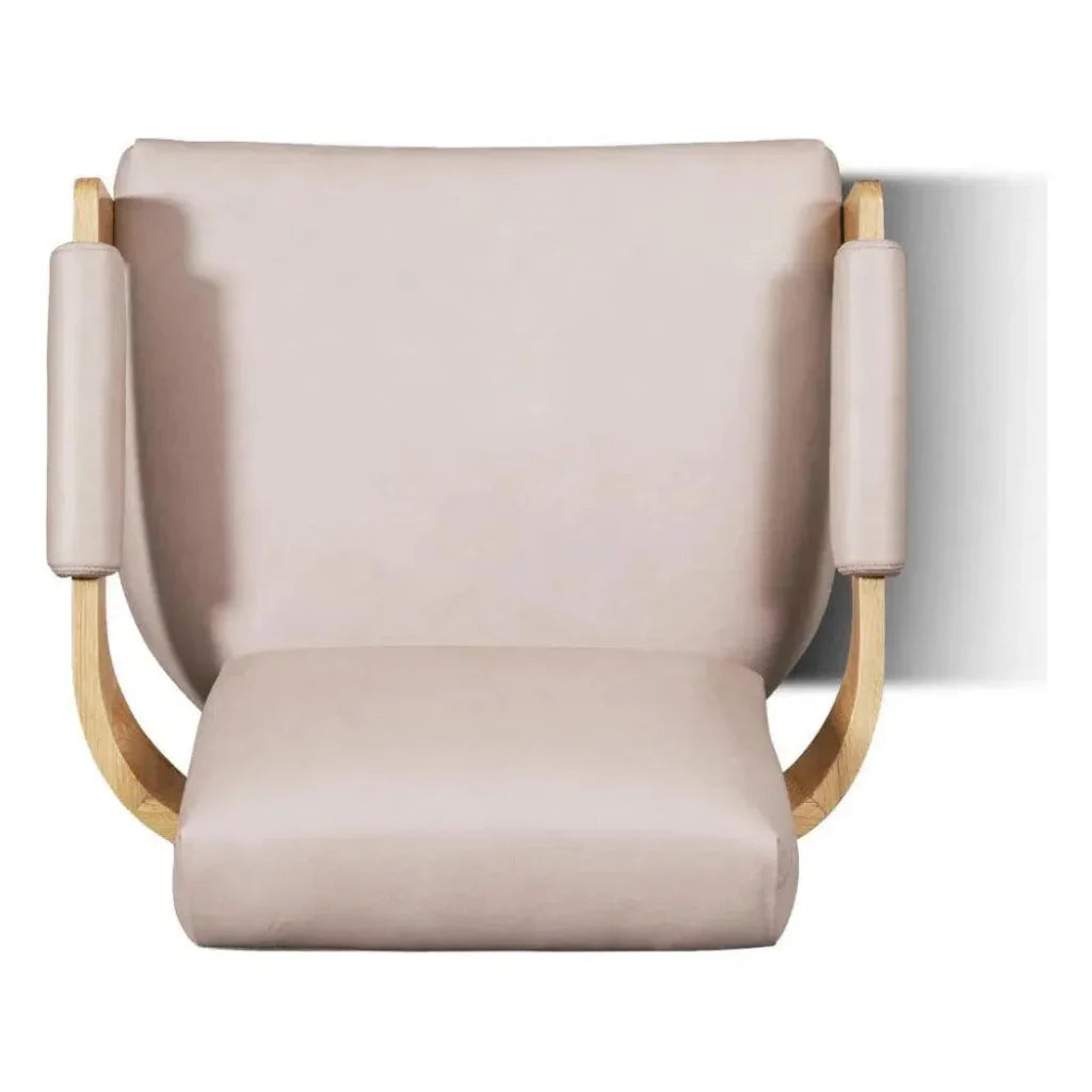 Kervella Full Aniline Nubuck Leather Accent Chair - LOOMLAN - One For Victory - Accent Chairs