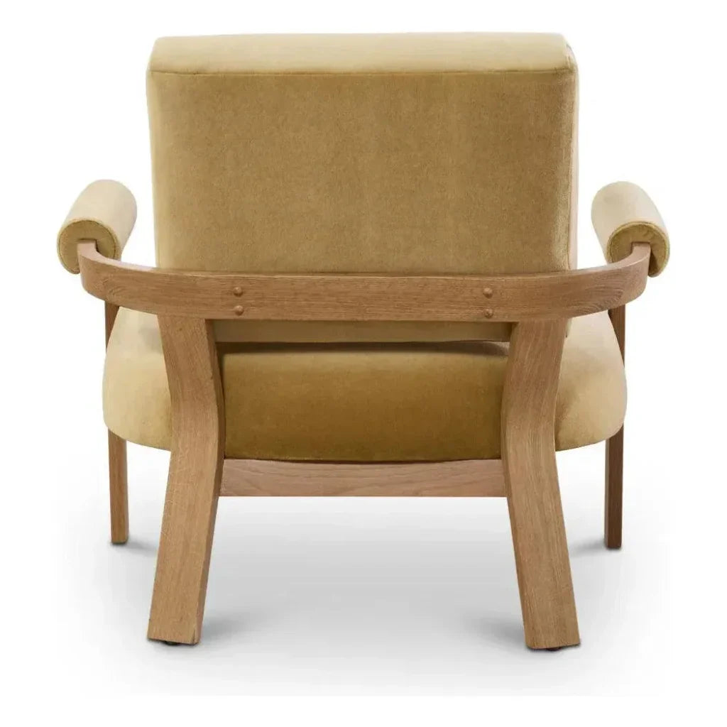 Kervella Stain Resistant Velvet Accent Chair - LOOMLAN - One For Victory - Accent Chairs