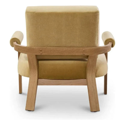 Kervella Stain Resistant Velvet Accent Chair - LOOMLAN - One For Victory - Accent Chairs