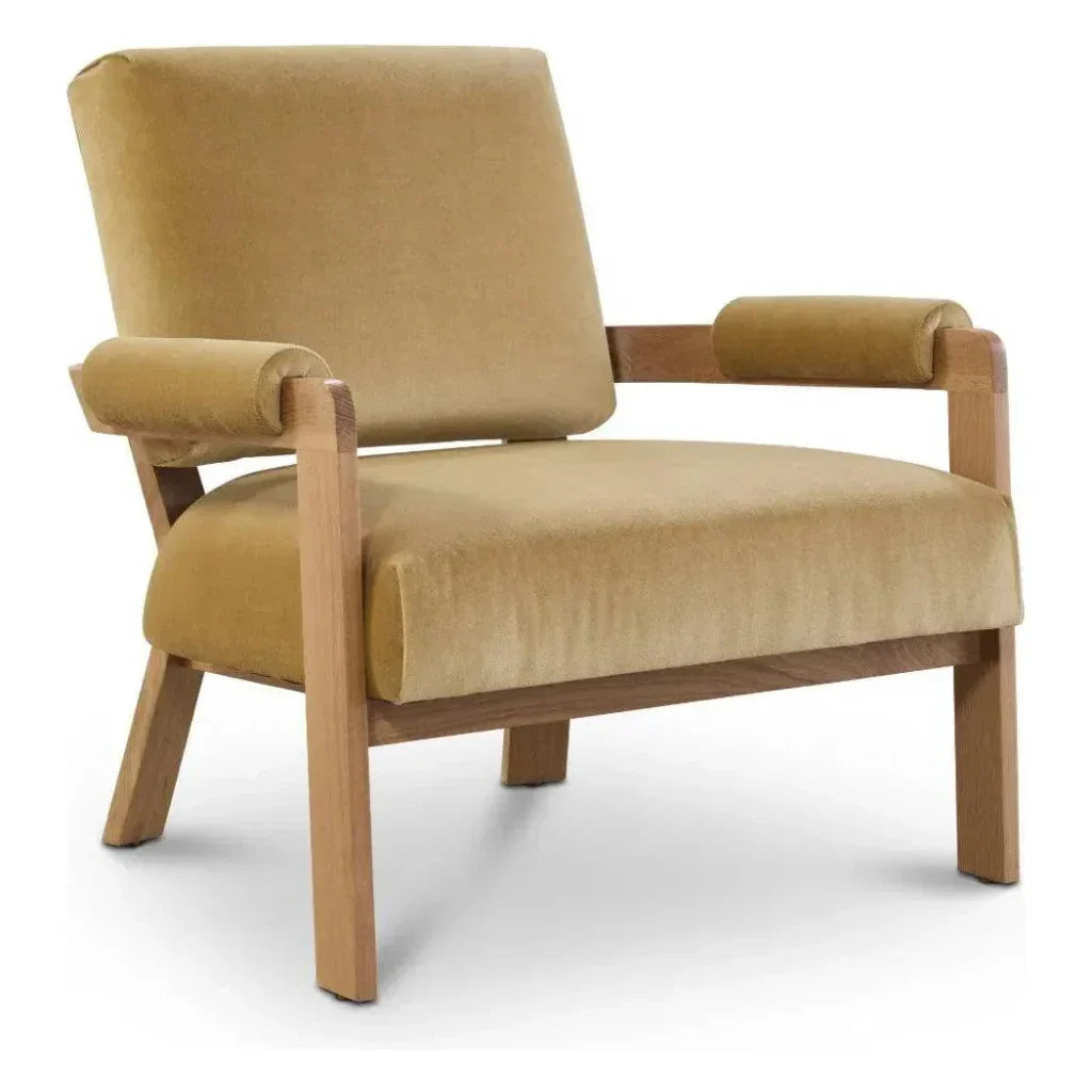 Kervella Stain Resistant Velvet Accent Chair - LOOMLAN - One For Victory - Accent Chairs