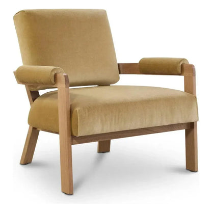 Kervella Stain Resistant Velvet Accent Chair - LOOMLAN - One For Victory - Accent Chairs